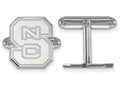LogoArt Sterling Silver North Carolina State University Cuff Link