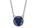 LogoArt Sterling Silver Phi Sigma Sigma Extra Small Enameled Pendant Necklace With 18 Inch