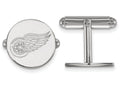LogoArt Sterling Silver Detroit Red Wings Cuff Links