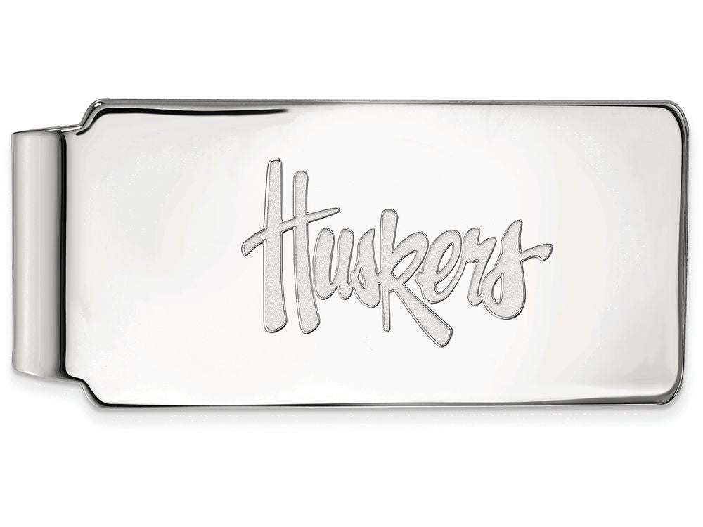Logoart 925 Sterling Silver University Of Nebraska Money Clip