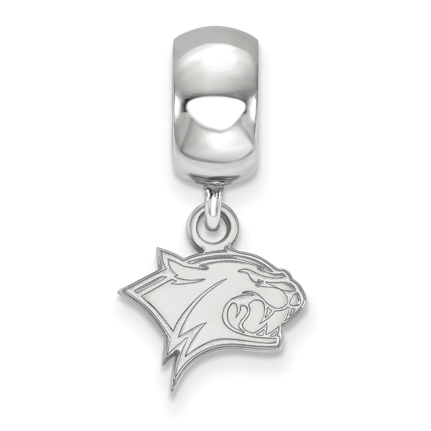 LogoArt Sterling Silver University Of New Hampshire Bead Charm Charm Xs Dangle Bead Charm