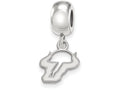 LogoArt Sterling Silver University Of South Florida Bead Charm Charm Xs Dangle Bead Charm