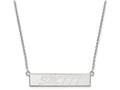 Logoart 925 Sterling Silver Southern Mississippi, University Of Small Bar Necklace