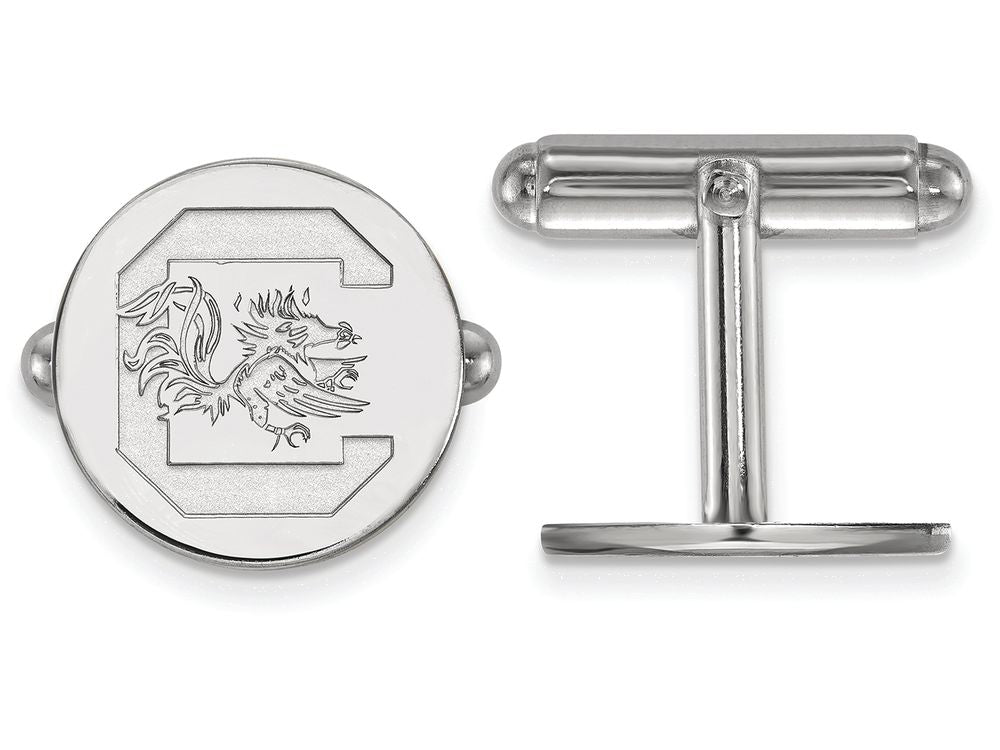 LogoArt Sterling Silver University Of South Carolina Cuff Link