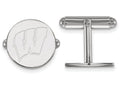 LogoArt Sterling Silver University Of Wisconsin Cuff Link