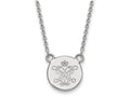 Logoart 925 Sterling Silver William And Mary Small Disc Pendant Necklace
