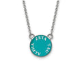 LogoArt Sterling Silver Zeta Tau Alpha Extra Small Enameled Pendant Necklace With 18 Inch