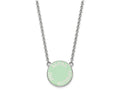 LogoArt Sterling Silver Alpha Epsilon Phi Small Enameled Pendant Necklace With 18 Inch