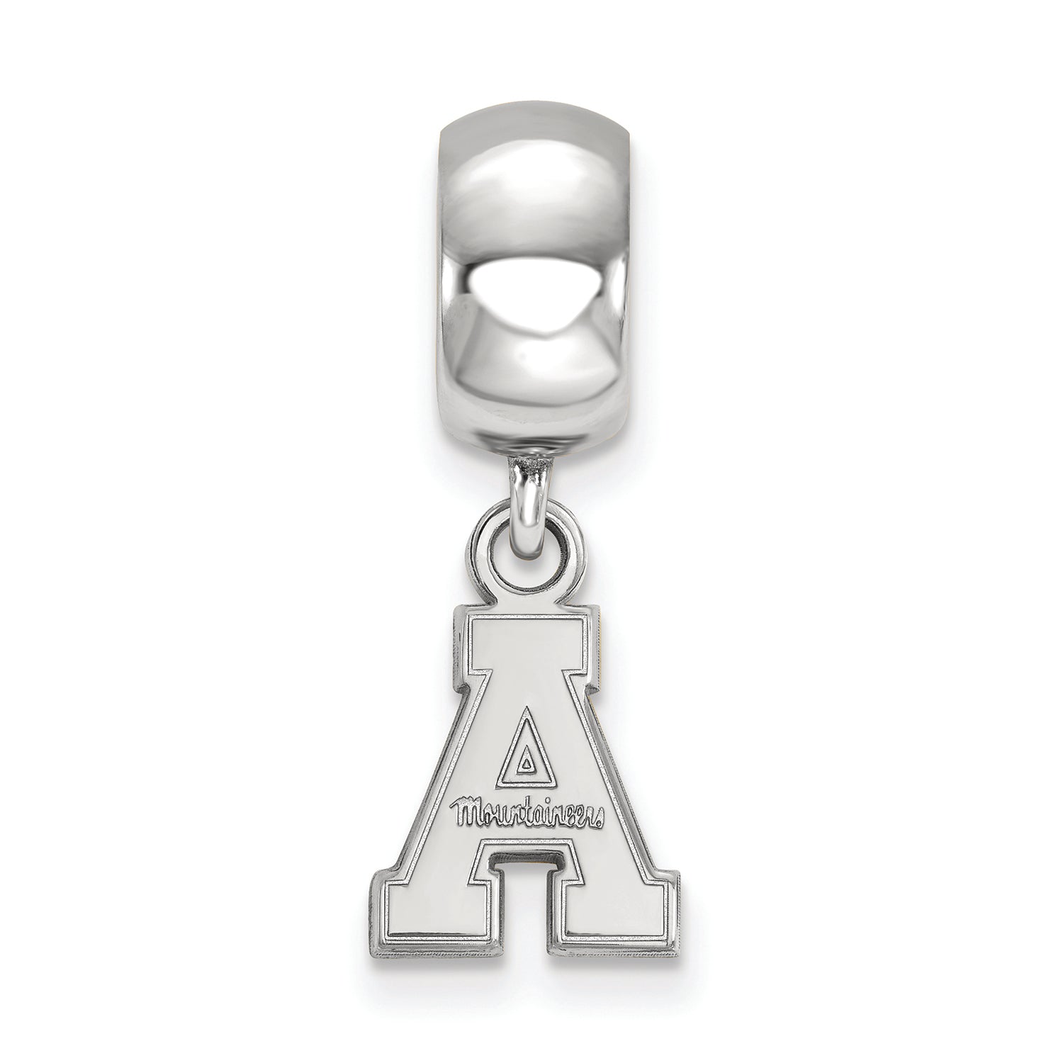 LogoArt Sterling Silver Appalachian State University Bead Charm Charm Xs Dangle Bead Charm
