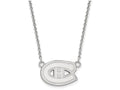LogoArt Sterling Silver Montreal Canadiens Small Pendant Necklace
