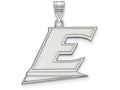 LogoArt Sterling Silver Eastern Kentucky University Large Pendant Necklace