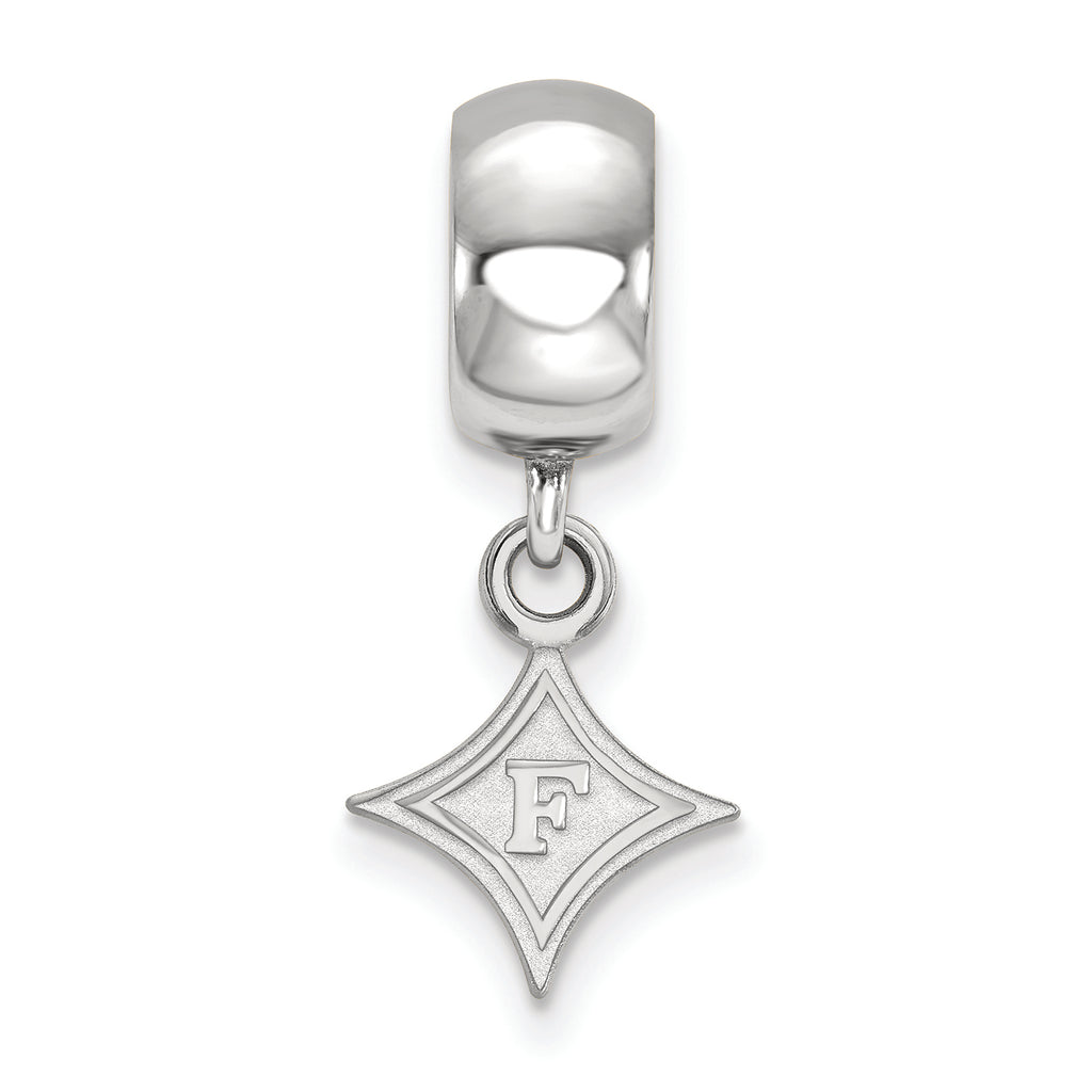 LogoArt Sterling Silver Furman University Bead Charm Charm Xs Dangle Bead Charm