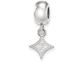 LogoArt Sterling Silver Furman University Bead Charm Charm Xs Dangle Bead Charm