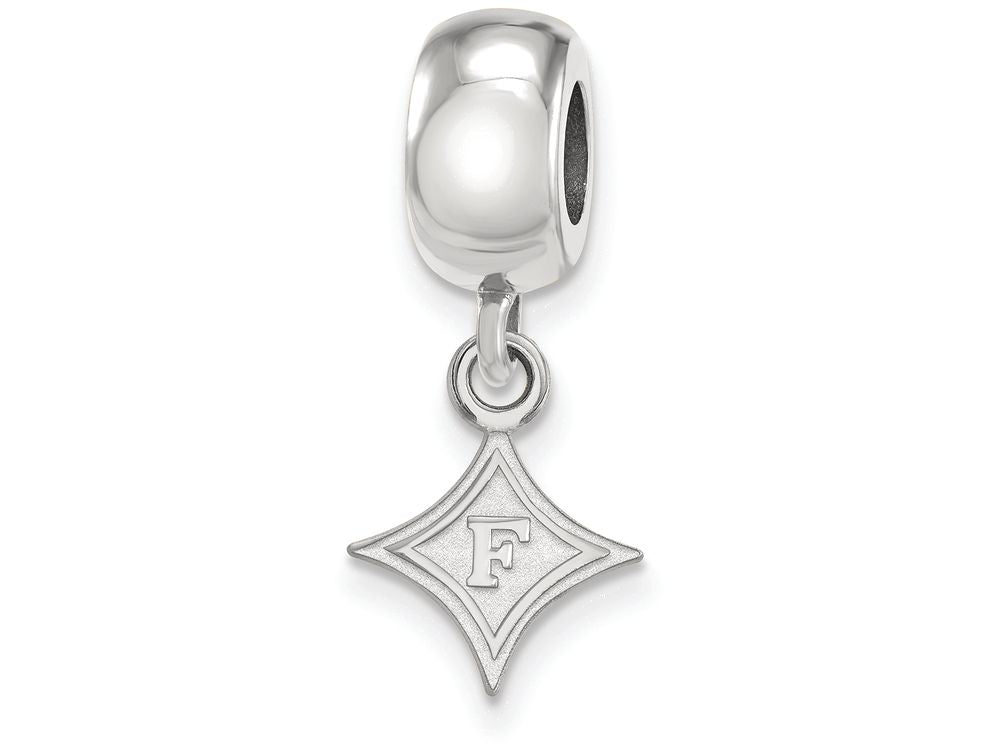 LogoArt Sterling Silver Furman University Bead Charm Charm Xs Dangle Bead Charm