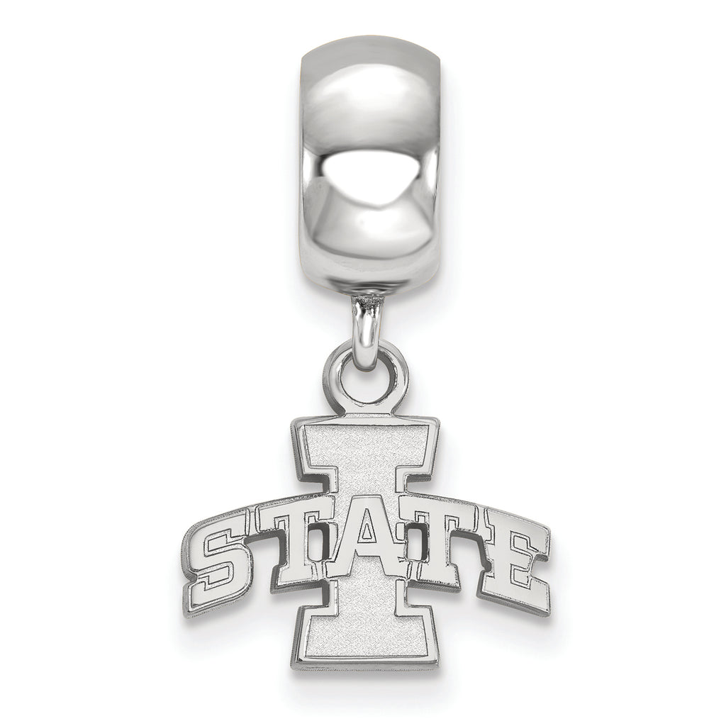 LogoArt Sterling Silver Iowa State University Bead Charm Charm Xs Dangle Bead Charm