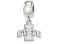 LogoArt Sterling Silver Iowa State University Bead Charm Charm Xs Dangle Bead Charm