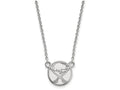 LogoArt Sterling Silver Buffalo Sabres Small Pendant Necklace