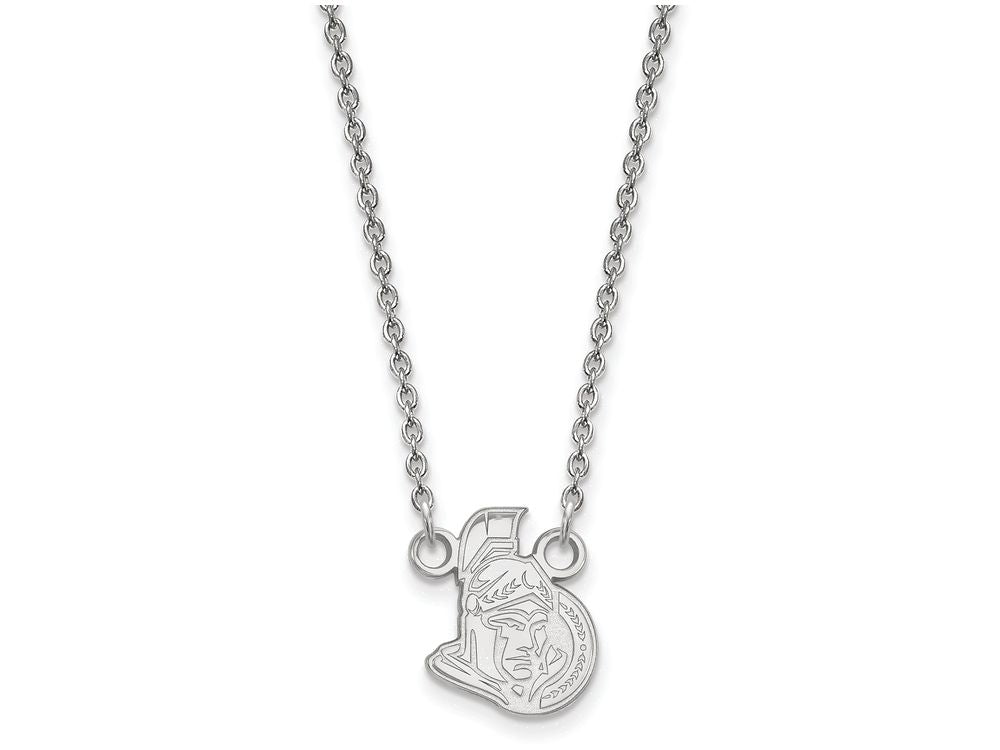 LogoArt Sterling Silver Ottawa Senators Small Pendant Necklace