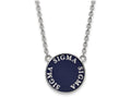 LogoArt Sterling Silver Sigma Sigma Sigma Small Enameled Pendant Necklace With 18 Inch