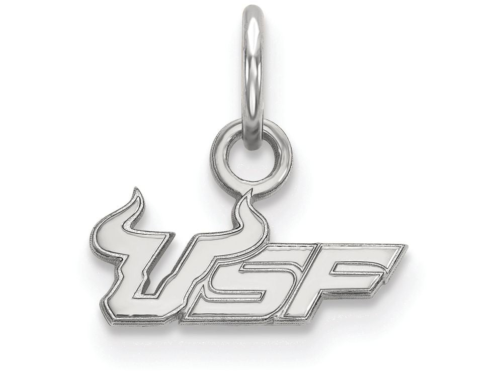 LogoArt Sterling Silver University Of South Florida Xs Pendant Necklace