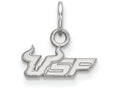 LogoArt Sterling Silver University Of South Florida Xs Pendant Necklace