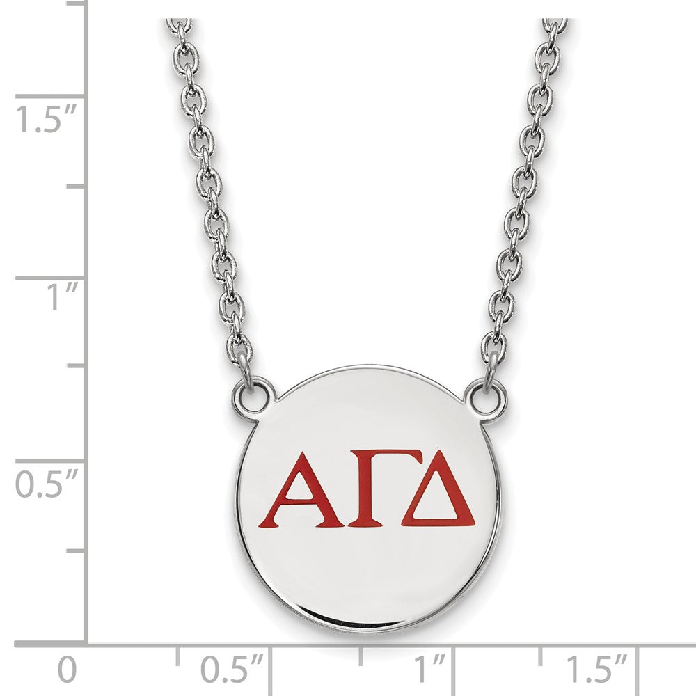 LogoArt Sterling Silver Montreal Canadiens Large Pendant Necklace
