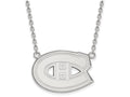 LogoArt Sterling Silver Montreal Canadiens Large Pendant Necklace