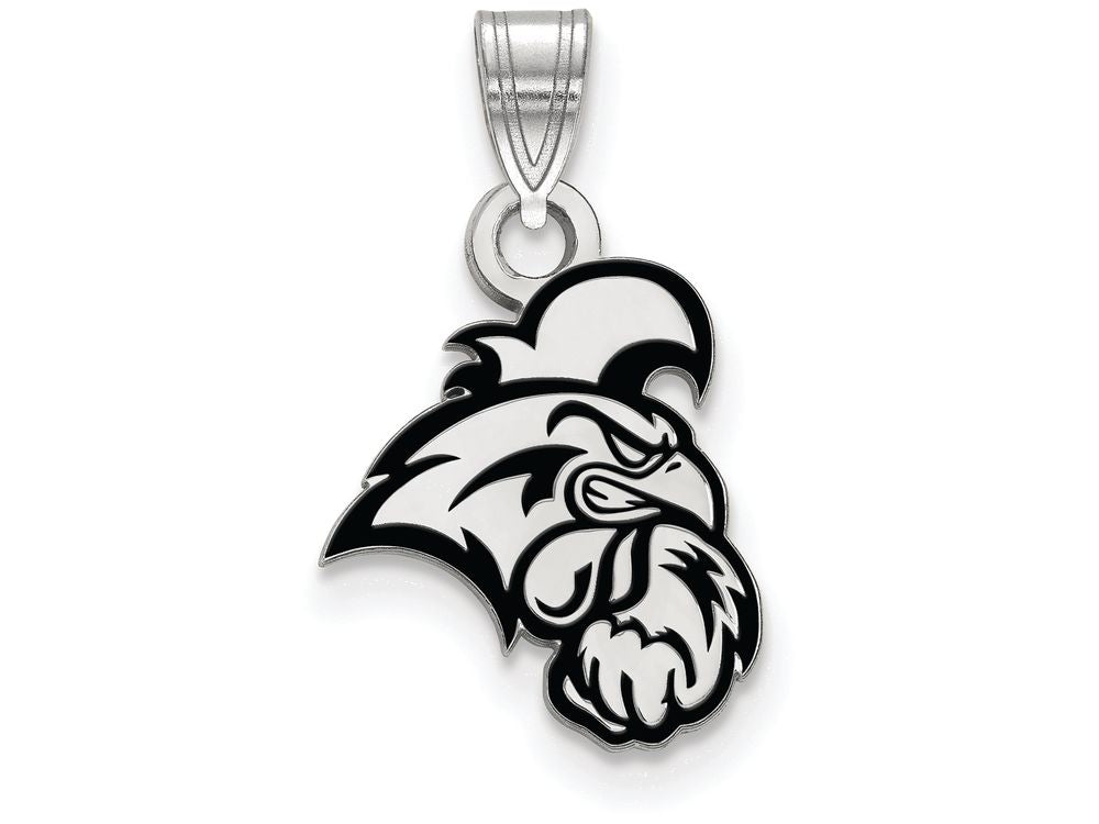LogoArt Sterling Silver Coastal Carolina University Small Enamel Pendant Necklace