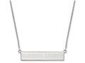 Logoart 925 Sterling Silver Vancouver Canucks Small Bar Necklace