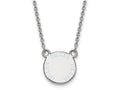 LogoArt Sterling Silver Delta Delta Delta Extra Small Enameled Pendant Necklace With 18 Inch