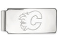 Logoart Nhl 925 Sterling Silver Calgary Flames Money Clip