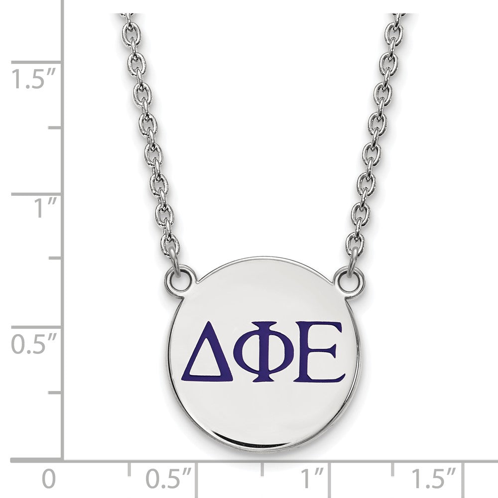 LogoArt Sterling Silver James Madison University Medium Crest Pendant Necklace