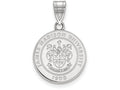 LogoArt Sterling Silver James Madison University Medium Crest Pendant Necklace