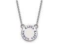 LogoArt Sterling Silver Kappa Kappa Gamma Extra Small Enameled Pendant Necklace With 18 Inch