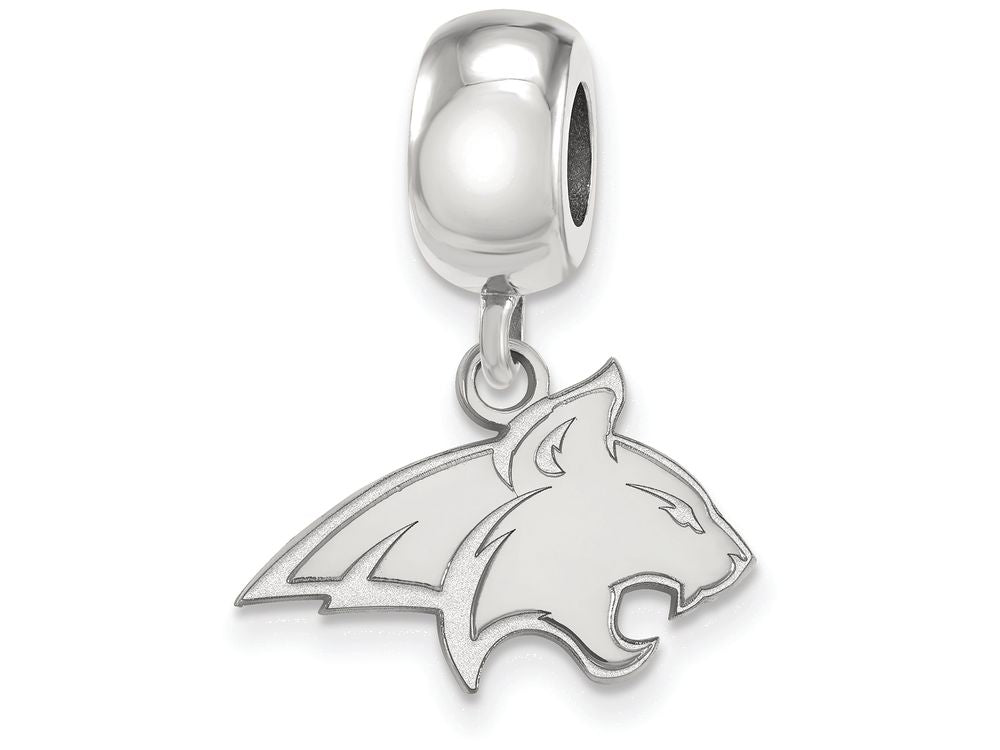 LogoArt Sterling Silver Montana State University Bead Charm Charm Small Dangle Bead Charm