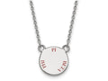 LogoArt Sterling Silver Pi Beta Phi Extra Small Enameled Pendant Necklace With 18 Inch