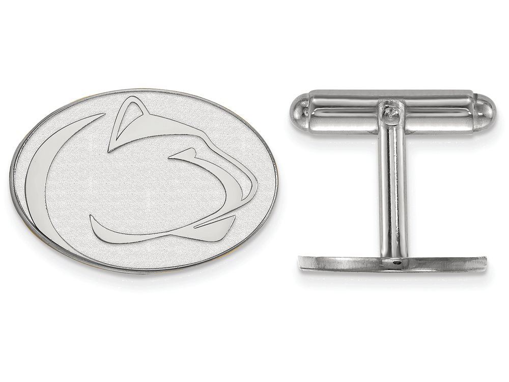 LogoArt Sterling Silver Penn State University Cuff Link