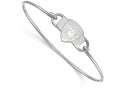 Logoart 925 Sterling Silver Florida Panthers Small Center Wire Bangle