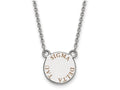 LogoArt Sterling Silver Sigma Delta Tau Extra Small Enameled Pendant Necklace With 18 Inch