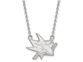 LogoArt Sterling Silver San Jose Sharks Large Pendant Necklace
