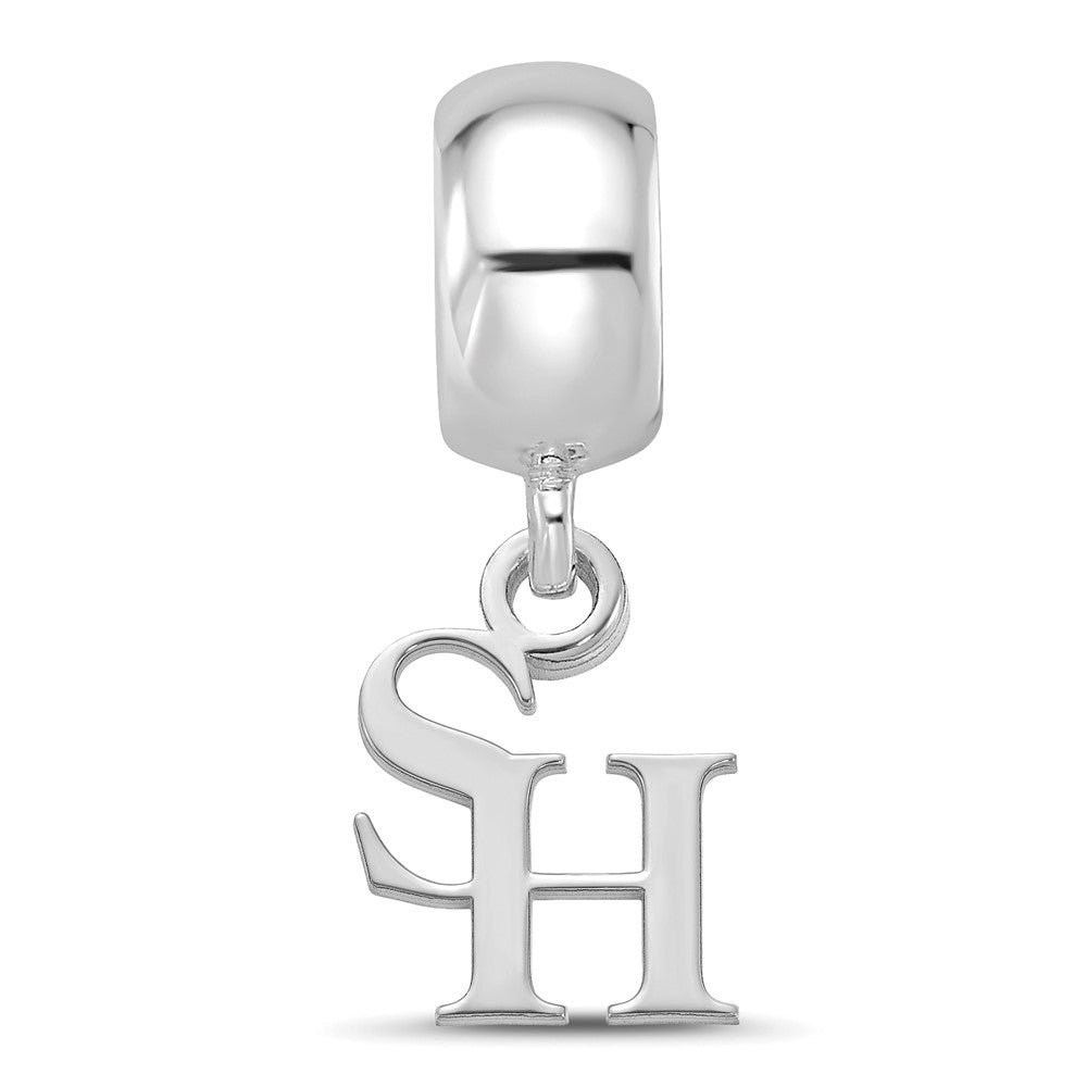 Logoart Sterling Silver Sam Houston State University Bead Charm Extra Small Dangle