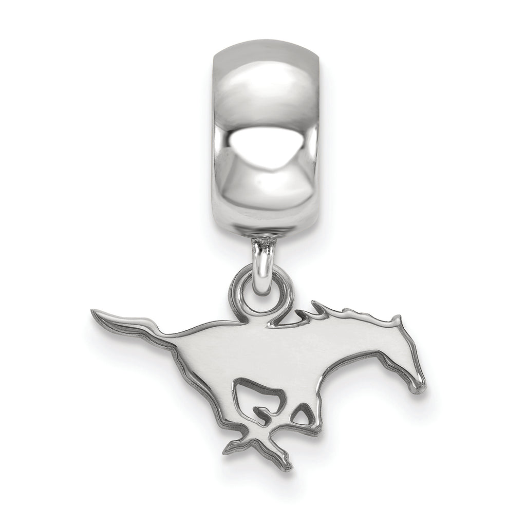 LogoArt Sterling Silver Southern Methodist University Bead Charm Charm Xs Dangle Bead Charm