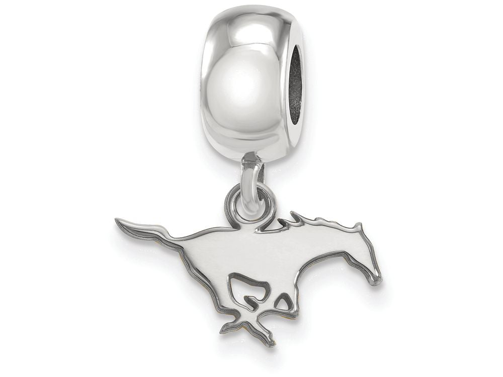 LogoArt Sterling Silver Southern Methodist University Bead Charm Charm Xs Dangle Bead Charm