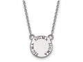 LogoArt Sterling Silver Sigma Sigma Sigma Extra Small Enameled Pendant Necklace With 18 Inch