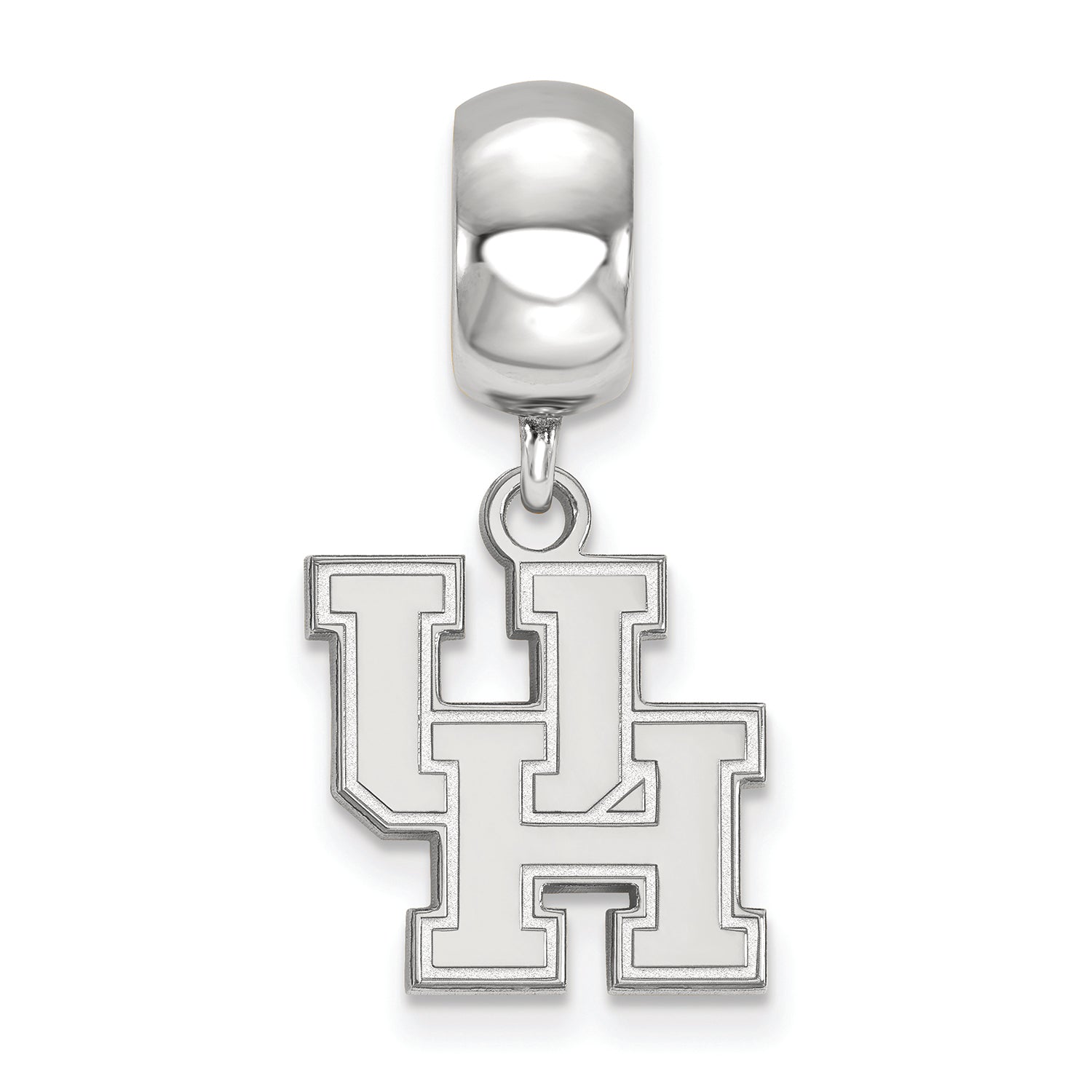 LogoArt Sterling Silver University Of Houston Bead Charm Charm Small Dangle Bead Charm