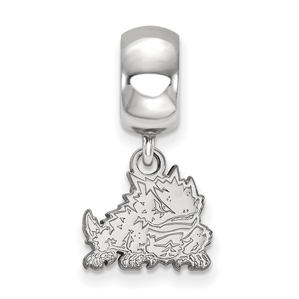 LogoArt Sterling Silver University Of Kansas Pendant Necklace In Football