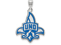 LogoArt Sterling Silver University Of New Orleans XL Enamel Pendant Necklace
