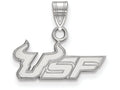 LogoArt Sterling Silver University Of South Florida Small Pendant Necklace