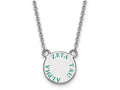 LogoArt Sterling Silver Zeta Tau Alpha Extra Small Enameled Pendant Necklace With 18 Inch
