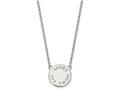 LogoArt Sterling Silver Alpha Sigma Tau Small Enameled Pendant Necklace With 18 Inch
